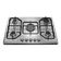 Cooktop Gás 5 Queimadores GT75X Tripla Chama Inox Bivolt.