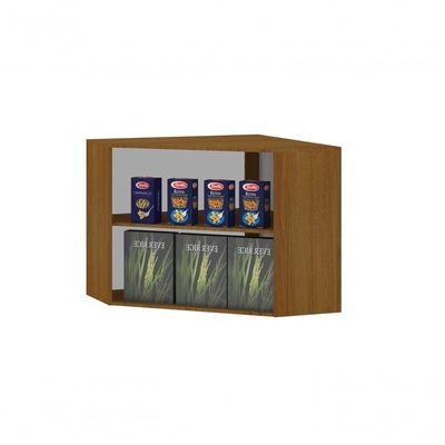 Armário Aéreo Canto Diagonal 74 Cm 2 Portas Modena Luciane Moveis