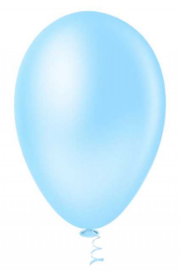BALAO 7 LISO PERA AZUL CLARO 50UN PIC PIC