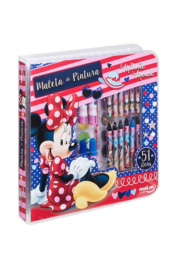 Maleta Pintura Molin Minnie com 51 Itens