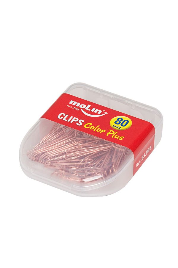 Clips Molin Dourado Rosé 28mm com 80 Unidades