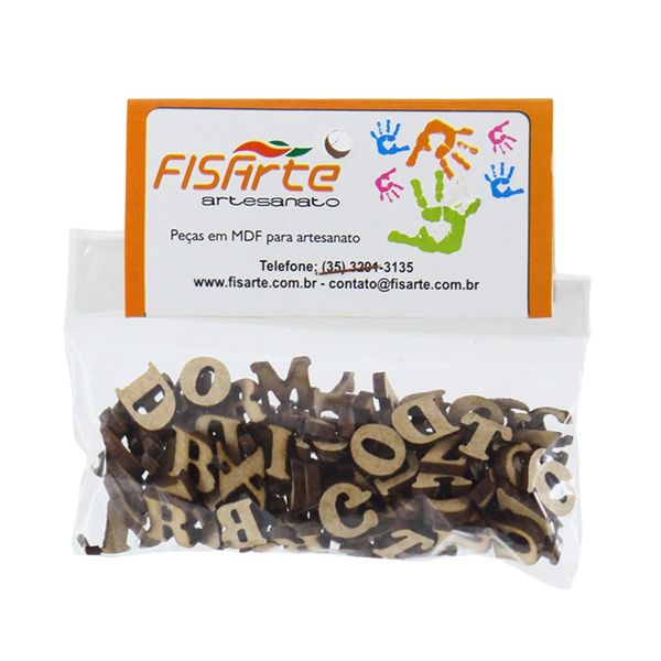 Kit com 100 Letras de Mdf 10mm