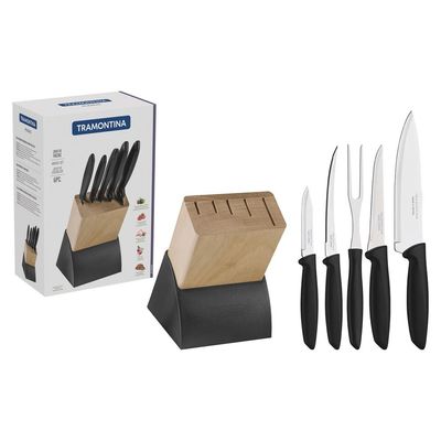 Jogo De Facas Cozinha Gourmet Cepo 6 Pçs Plenus Tramontina