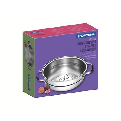 Panela Cozi Vapore Vapor Inox Allegra 20cm Tramontina
