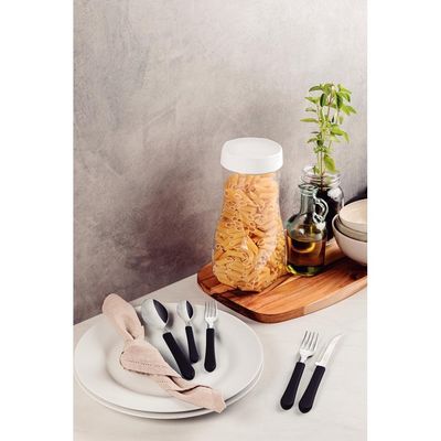 Faqueiro Talheres Leme Inox 40 Peças Tramontina Preto