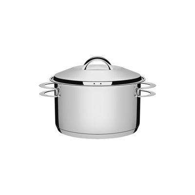 Caçarola Tramontina Solar Funda em Aço Inox Fundo Triplo com Tampa e Alças 20 cm 3,6 L