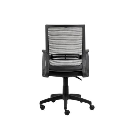 Cadeira de Escritório Giratória Stay Encosto em Tela Universal Base Nylon Preta Roal