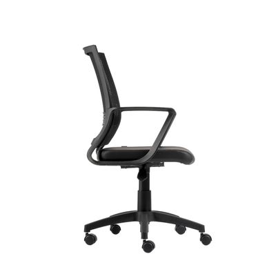 Cadeira de Escritório Giratória Stay Encosto em Tela Universal Base Nylon Preta Roal