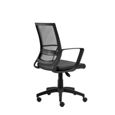 Cadeira de Escritório Giratória Stay Encosto em Tela Universal Base Nylon Preta Roal