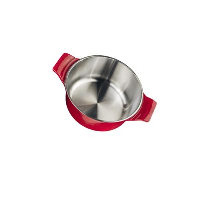 Caçarola Vermelha Alumínio Fundido Usinado Javali AA 16cm