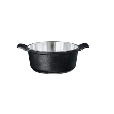 Caçarola Preto Craqueado Alumínio Usinado Javali AA 28cm