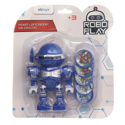 Lançador de Discos Etilux Robô - Item Sortido