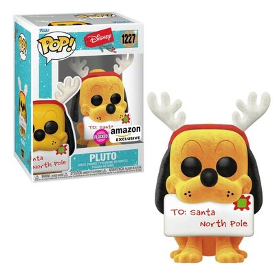 Boneco Funko POP! Disney Holiday Pluto (Flocked)