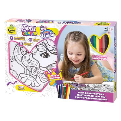 Tapete de Pintura Samba Toys Unicórnio 64x56cm