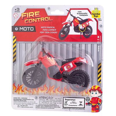Moto Bombeiro Samba Toys Cartela