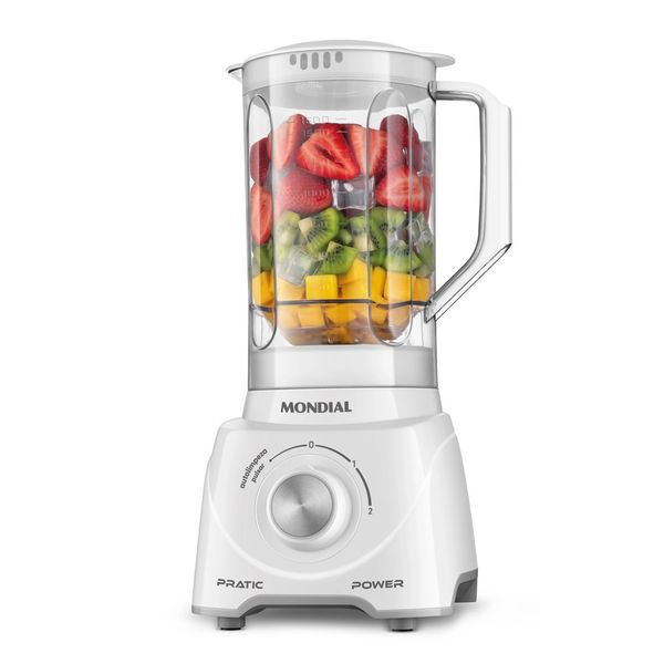 Liquidificador Mondial Pratic Power L97 Branco - 220V Liquidificador Mondial Pratic Power L97 Branco - 220V