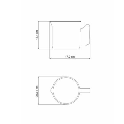 Fervedor Allegra Aço Inox 12 Cm 1,4 L Tramontina 62664/120