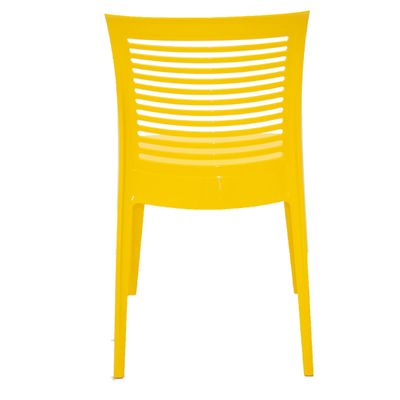 Cadeira Tramontina Victória em Polipropileno Amarelo com Encosto Horizontal