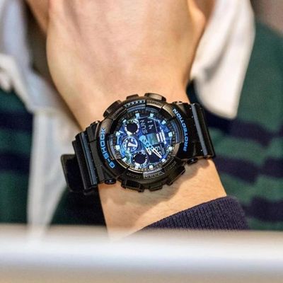 Relógio Casio Masculino Ref: Ga-100cb-1adr G-Shock Anadigi