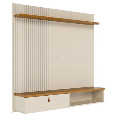 Painel Home Suspenso íris Cinamomo Off White Para Tv Até 55 Madetec Cinamomo Off White