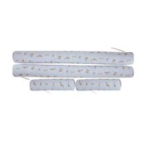 Kit Para Berço Jogo De Lençol Com Rolinhos 100% Algodão 7 Peças Boho Safari