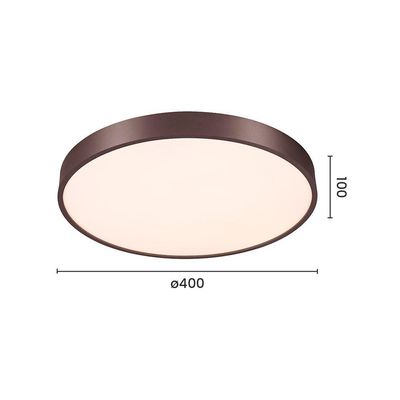 Plafon Sindora Dcx01182 Led Bivolt Marrom
