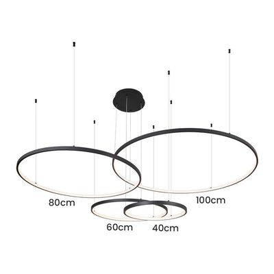 Lustre Pendente Sindora Qd05365 Preto Led Bivolt