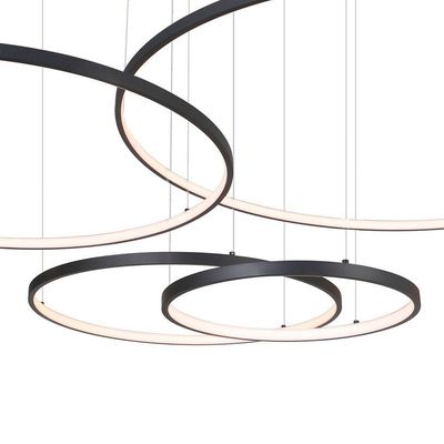 Lustre Pendente Sindora Qd05365 Preto Led Bivolt
