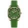 Relógio Feminino De Quartzo Casual Com Pulseira De Silicone Impermeavel 3atm Verde