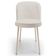 Kit 5 Cadeiras Sala De Jantar Estofada Gavi Arena L02 Linho Cru Lyam Decor