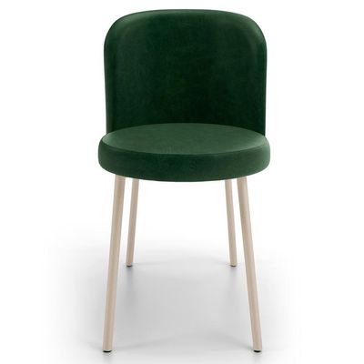 Kit 3 Cadeiras Sala De Jantar Estofada Gavi Arena L02 Couríssimo Verde Musgo Lyam Decor