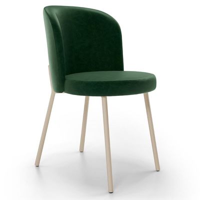 Kit 3 Cadeiras Sala De Jantar Estofada Gavi Arena L02 Couríssimo Verde Musgo Lyam Decor