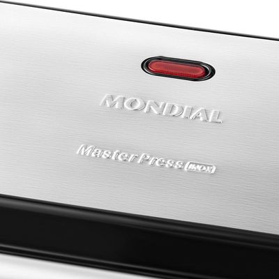 Sanduicheira E Grill Press Antiaderente Preto Com Inox 127 V