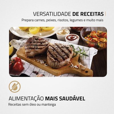 Sanduicheira E Grill Press Antiaderente Preto Com Inox 127 V