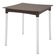 Mesa Tramontina Laura Rattan 70 cm em Polipropileno Marrom com Pernas de Alumínio Anodizado