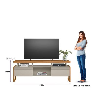 Rack Linea Brasil Esmeralda Nature/off White
