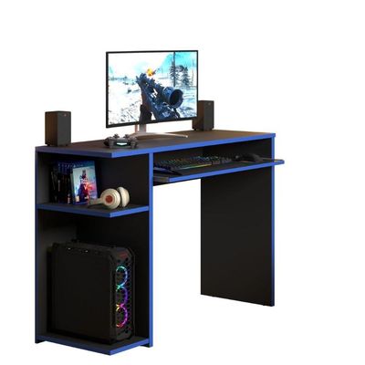 Mesa Computador Gamer Poláris Azul - Design e Conforto