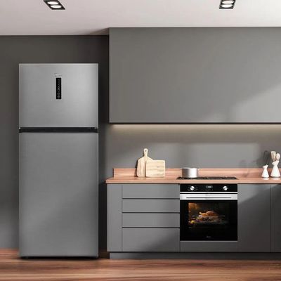 Geladeira Frost Free Midea MD-RT645MTA462 Duplex 463L Slim Inox 220V