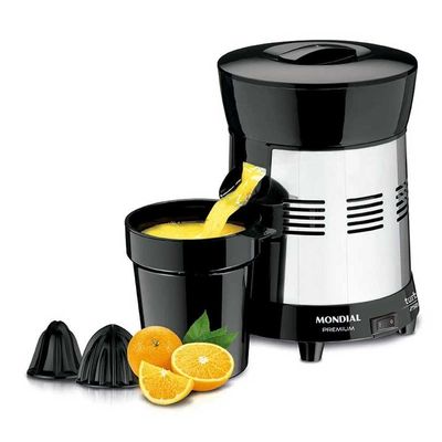 Espremedor Mondial E-10 Turbo C/Cone Extra/250W Preto/Inox Bivolt