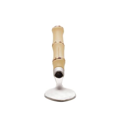 Conjunto 6 Colheres Para Chá De Aço Inox Com Cabo De Plástico Bambu 17cm 7388 - Lyor