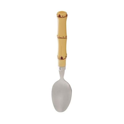 Conjunto 6 Colheres Para Chá De Aço Inox Com Cabo De Plástico Bambu 17cm 7388 - Lyor