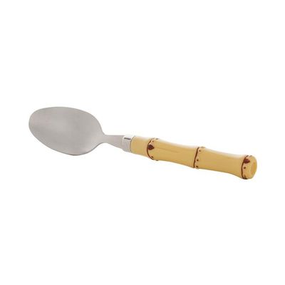 Conjunto 6 Colheres Para Chá De Aço Inox Com Cabo De Plástico Bambu 17cm 7388 - Lyor