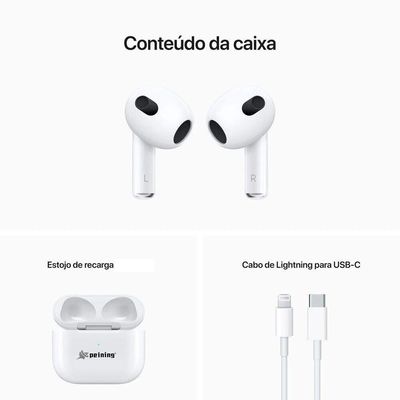 Fone Ouvido Bluetooth V5.0 Sem Fio Tws Musica Sem Borracha Branco Tg902