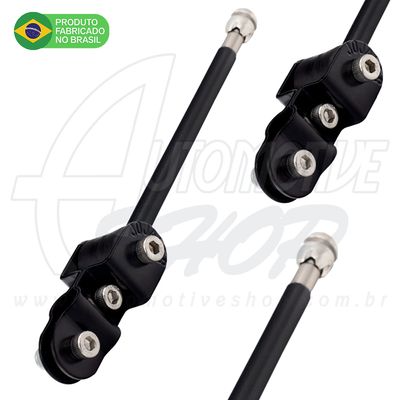 Antena Corta Pipa Moto Retrátil Retrovisor Inox 9/12 Pt HRP6