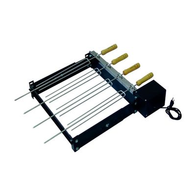 Kit Giratório Baixo Para Churrasqueira Com 05 Espetos Bivolt