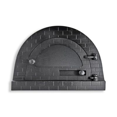 Porta Forno Ferro Igloo Vidro Soleira Libaneza 24,5x38,5cm