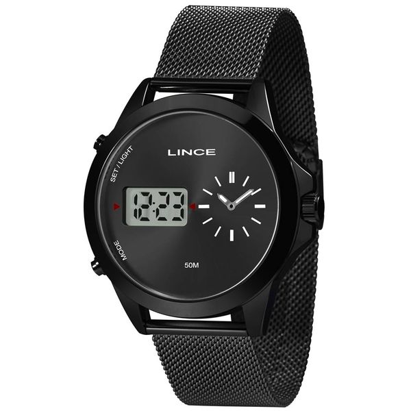 Relógio Lince Masculino Ref: Man4722l P1px Anadigi Black