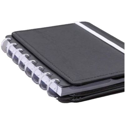 Discos + Elástico p/ Caderno InteligenteTRANSPARENTE M23mm