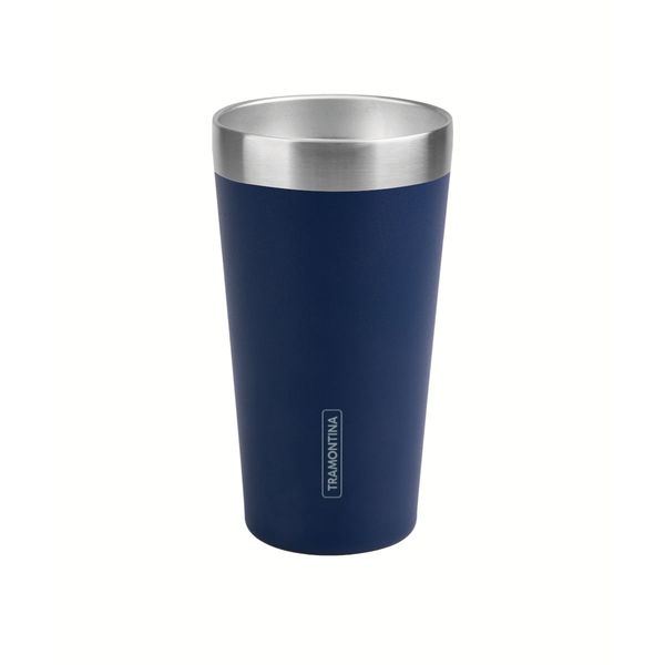 Copo Termico Tramontina Exata Aco Inox Azul 420ml