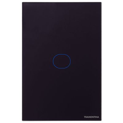 Interruptor Touch Wi-Fi Smart Tramontina Preto com 1 Canal